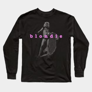 90s Blondie Black Long Sleeve T-Shirt
